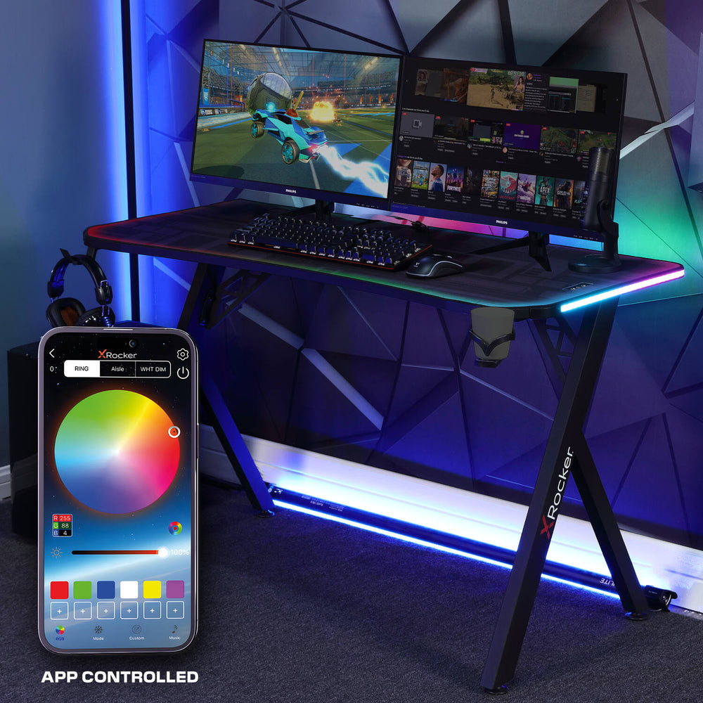 Lumio XL RGB - Gaming Schreibtisch mit Beleuchtung & App-Steuerung