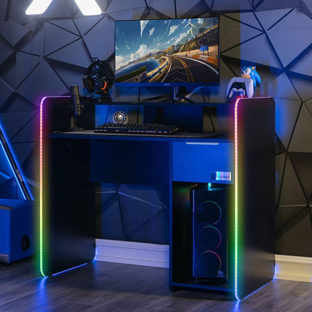 Electra Gaming Schreibtisch mit Neo Motion Sync™ RGB-Beleuchtung & Wireless Charging